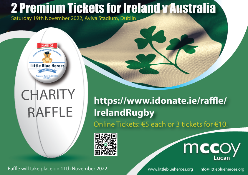 2nd raffle to support Little blue heros charity